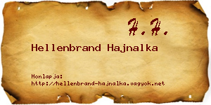 Hellenbrand Hajnalka névjegykártya